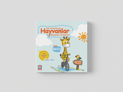 Hayvanlar Boyama Kitabım Çizgi Çalışmalarıyla
